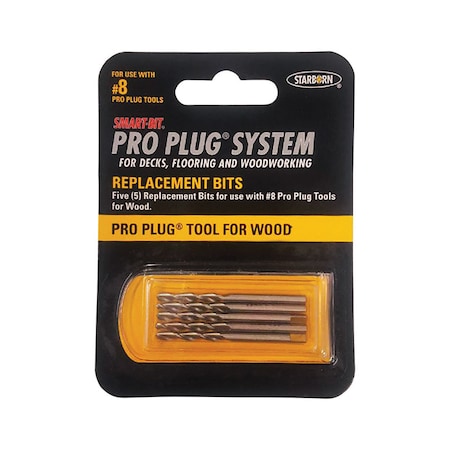 Starborn Starborn Pro Plug Stainless Steel Drill Bit Set Hex Shank 5 pc BDA261C